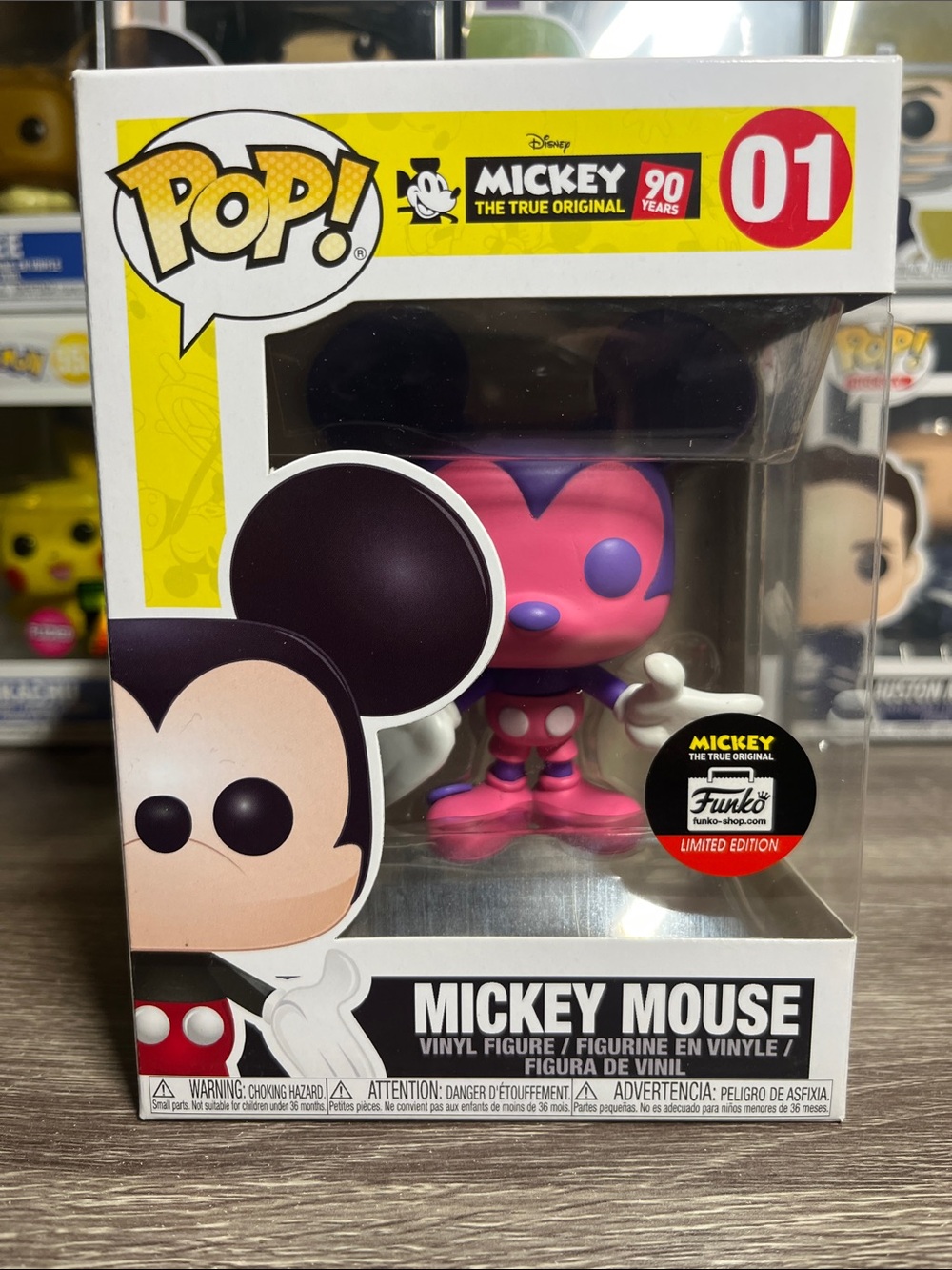 Mickey Funko Pop Limited Edition Purple and Pink